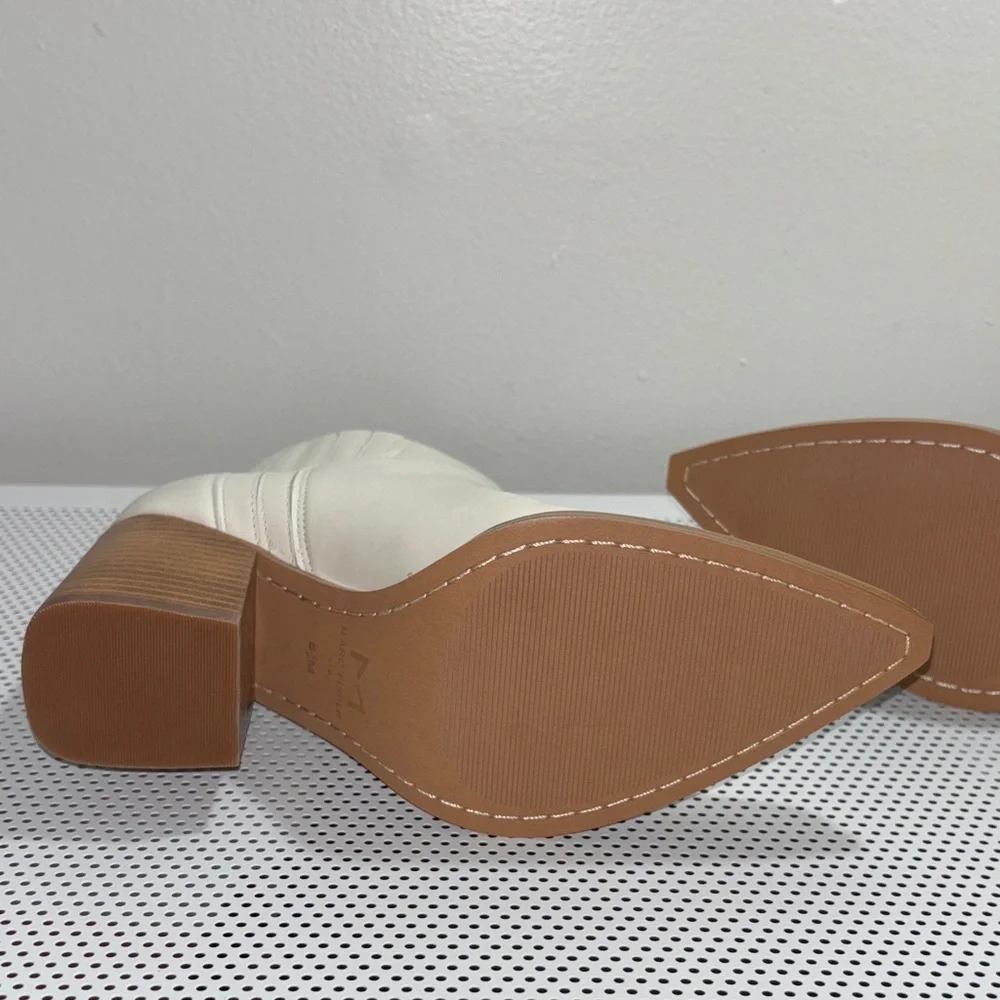 🆕 NWOT Marc Fisher Gadri Ivory Ankle Booties - Picture 6 of 8